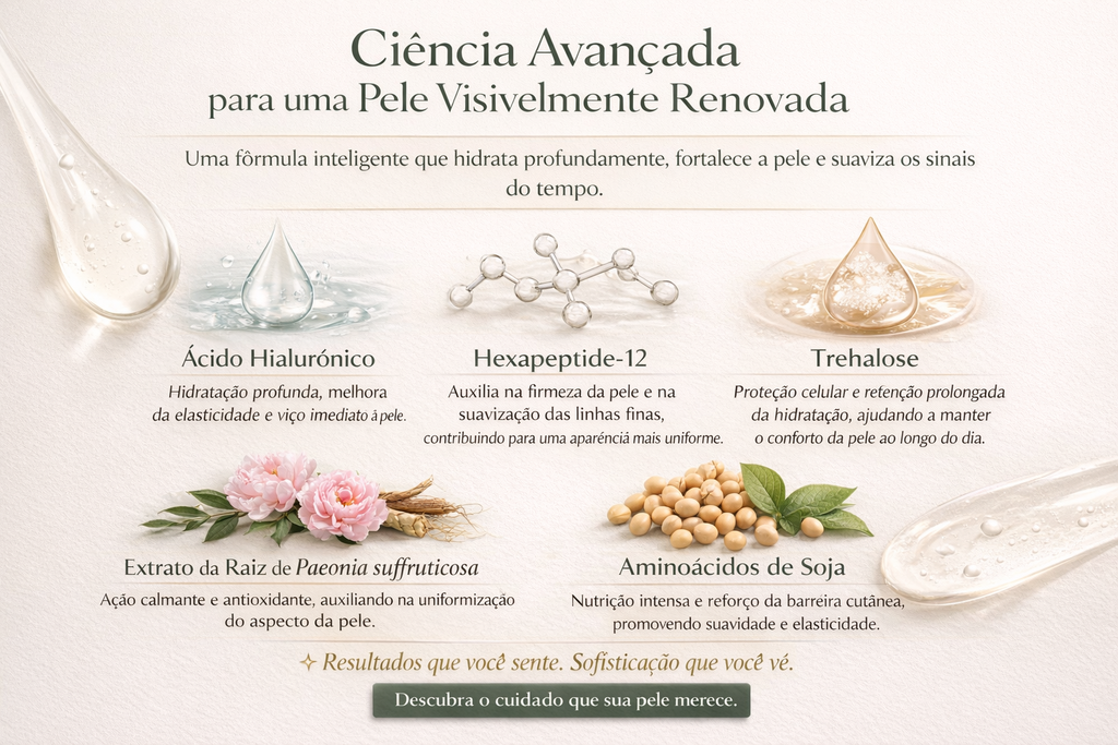 Sérum Facial Aivra com Ácido Hialurônico & Glow Natural