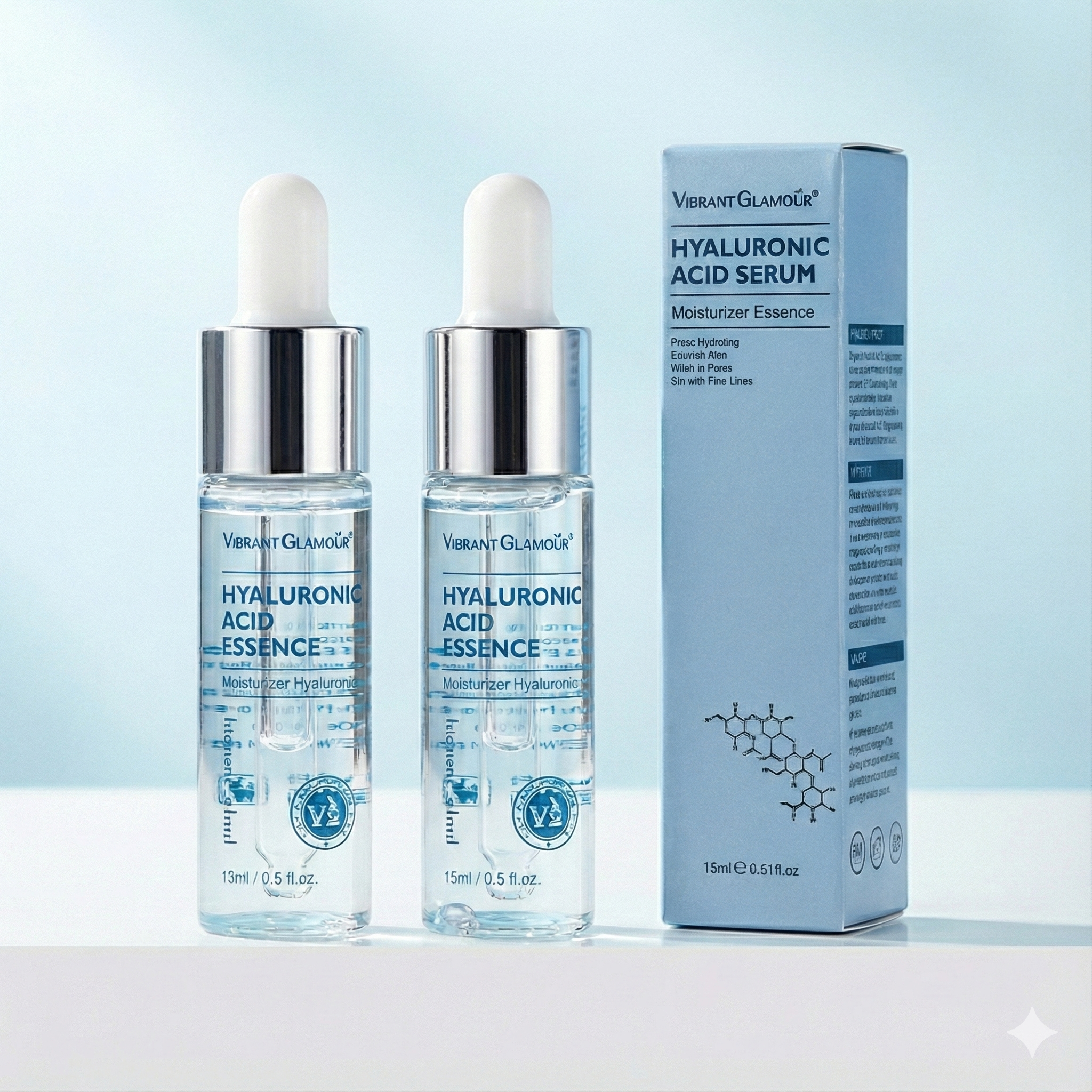 Sérum Facial Aivra com Ácido Hialurônico & Glow Natural