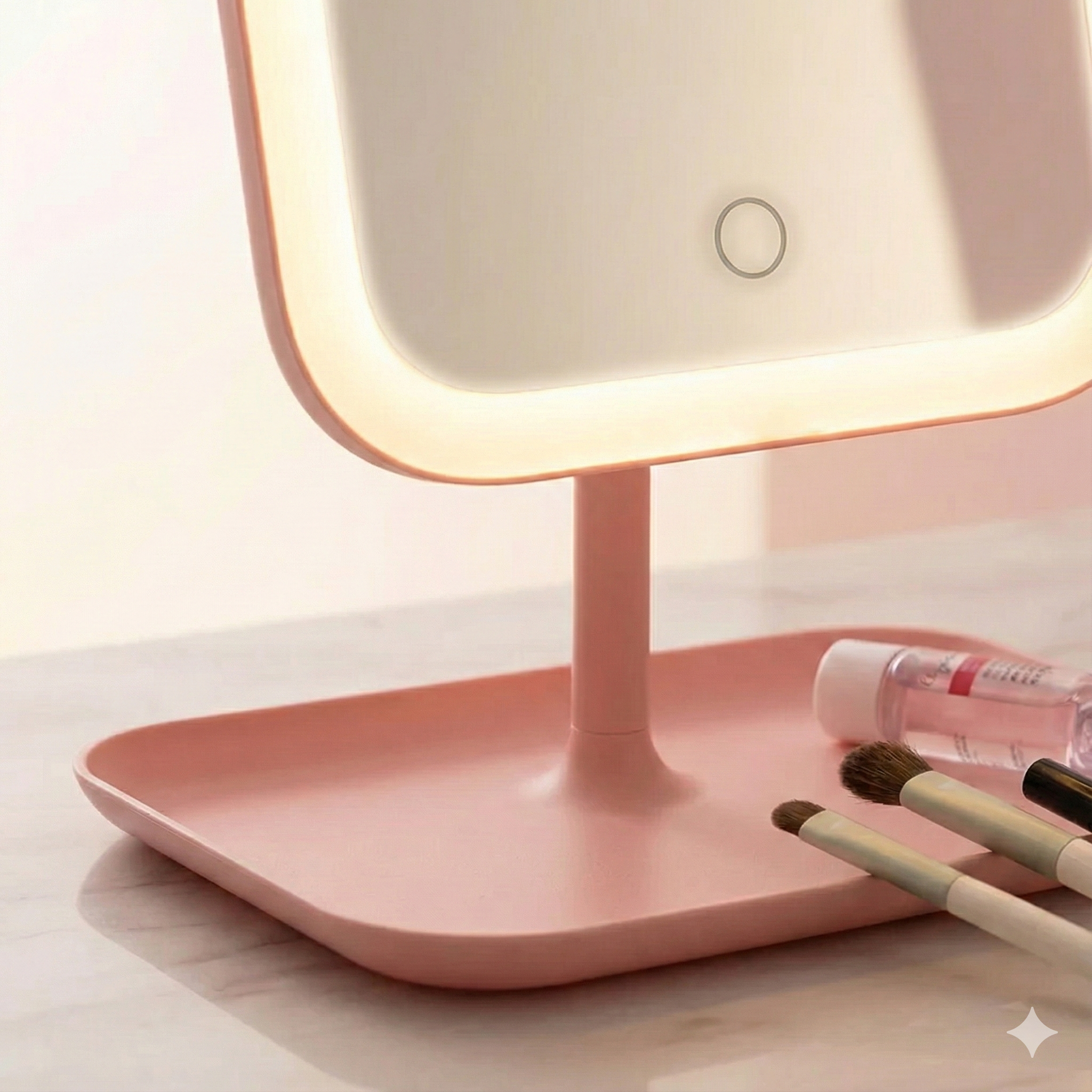 Espelho LED Dobrável – Iluminação e Aumento para Detalhes Para Maquiagem