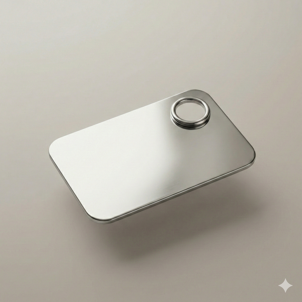 Paleta de Mistura Profissional em Aço Inox para Maquiagem