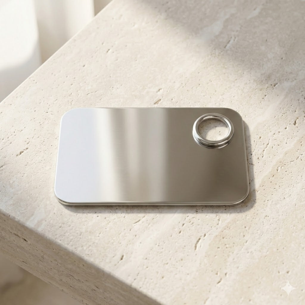 Paleta de Mistura Profissional em Aço Inox para Maquiagem