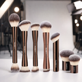 Kit de Pincéis MAANGE Dupla Face para Maquiagem Facial
